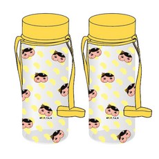 屁屁偵探肩背水瓶 2入, 混色, 450ml