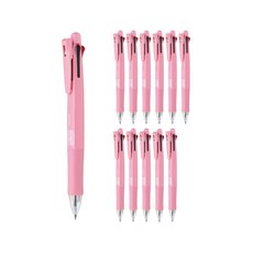 ZEBRA 斑馬牌 夾式多功能筆 C 0.7mm, 淺粉色, 12個