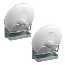 접착 냄비뚜껑 거치대, 민트, 2개