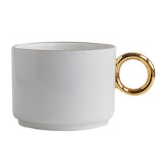 J TABLE 아덴 골드라인 멀티링 디저트 빙수볼 400ml, 화이트, 1개