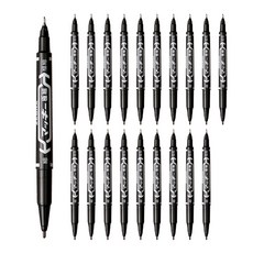 ZEBRA 斑馬牌 McKee 極細奇異筆, 黑色, 20個