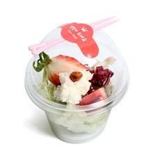 Picnic House 馬芬甜點杯 5.5 x 9.2 x 10.5 cm 250~270ml 圓頂蓋 + 叉子 + 貼紙, 50套, 1入