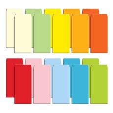 misoro 500個彩色信封1170個, 隨機發貨, 20個