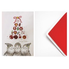 프롬앤투 크리스마스 카드 5p + 봉투 5p S203q2, 혼합 색상, 1세트