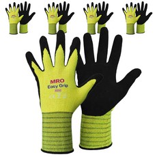 MRO 易握 3000 工作手套 L, 黃色, 5個