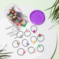 孩童水果系列髮圈50件組