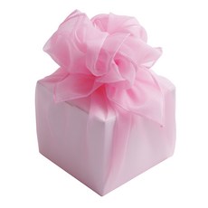 Bom91 TS-810 水晶包袱巾 45 x 45 cm, 淺粉紅色, 4個