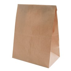 紙袋 特大 20 x 13 x 29.5 cm, 牛皮紙, 100個