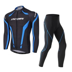 XINTOWN 自行車印花長袖外套+緊身長褲 XLJS010