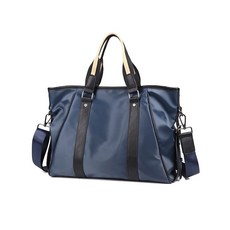 男款街頭休閒斜背包, 藍色