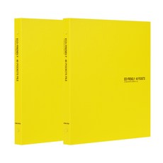 에코청운 에코 클리어화일 40매 A4, 노랑, 2개