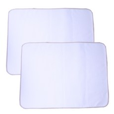 BeBeOne 棉質素色防水墊 2入, 象牙白