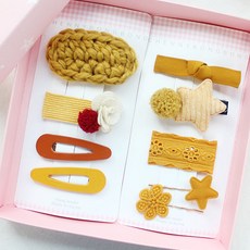 chenny bongbong 蜂蜜芥末髮夾組