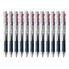 ZEBRA 斑馬牌 Clip-on Slim 4C 4色多功能筆 0.7mm, 透明, 12個