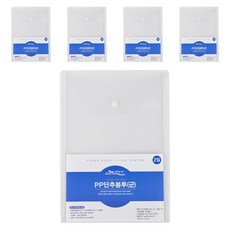ECO Chungwoon PP Gun 透明按扣文件袋, A4, 10個
