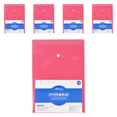 Eco Chungwoon 按扣直式文件袋 粉色, A4, 10入