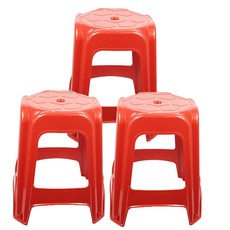 월드컵 사각의자, 레드, 3개