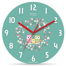 HAPPY VIRUS 印花靜音掛鐘, 1190 家庭日快樂