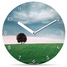 HAPPYVIRUS 인테리어 거실 무소음 벽시계, 1213수평선넘어