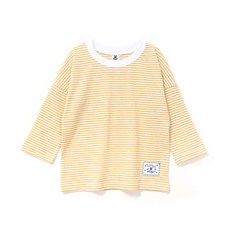 Little rabbit 孩童竹節棉條紋長袖T恤