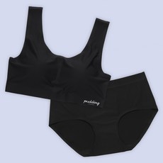 素色無鋼圈內衣+三角內褲組