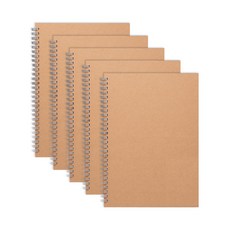 DANSOON B5線圈筆記本, 牛皮紙色, 5個