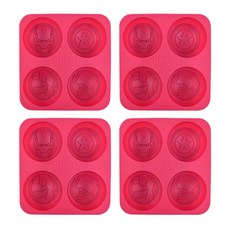 LiLFANT 大理石紋矽膠製冰盒 4入, 單一顏色, 4個