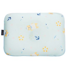GIO Pillow 透氣護頭枕+印花枕套 M號, 水手小熊款 藍色