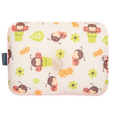 GIO Pillow 透氣護頭枕+印花枕套 M號, 瓢蟲款