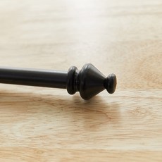 SHEZ HOME 窗簾桿 15mm, 黑色的