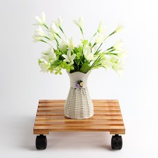 Tree 원목 이동식 화분진열대 30cm