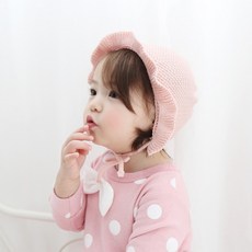 BABYLEE 荷葉邊針織毛帽