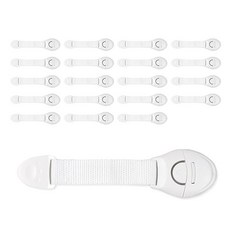 嬰兒安全多用途鎖帶, 白色, 20入