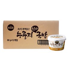 한국에스비 누룽지 황태국밥, 80g, 12개