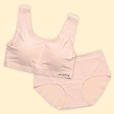 Pudding 無痕U領內衣+內褲組合