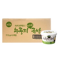 한국에스비 누룽지 미역국밥, 12개, 77.5g