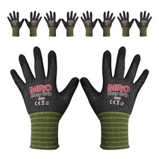 MRO Easy Grip 2000 工作用手套 小號, 麻花黑, 5個