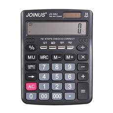 Joinus計算機 14位數 大型 桌上型 電子計算機 JS-882, 混合顏色, 1個