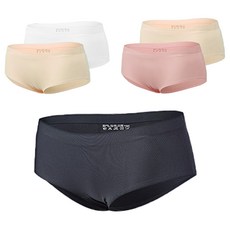 布丁女童款青少年無縫三角內褲 黑色+白色+膚色 2入+桃色