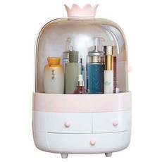採礦3層化妝品收納盒 PINK + WHITE, 1入, 粉色 白色