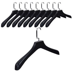 LIENO 寬版掛勾 賣場用 男士夾克衣架, 混合顏色, 10個