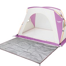 버팔로 노블레스난방텐트 M + 전용그라운드시트 M, 핑크, 2인용