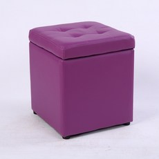 新元 威尼斯 坐墊收納椅凳, 紫色