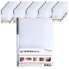 Eco-Cheongun Round Jjoldae File A4 8mm, 透明, 40入