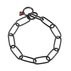 HS 블랙스텐 초크 반려견 체인목줄, 1개