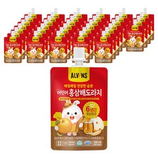 ALVINS 愛彬思 孩童紅蔘桔梗水梨汁, 100ml, 40包