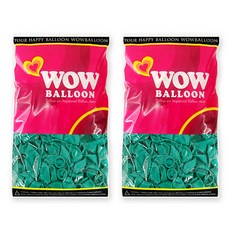 WOW PARTY KOREA Wow氣球 30cm 100入, 珍珠薄荷綠, 2個