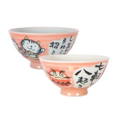 네루 딥핑크 캐릭터 공기 2종 세트, 오뚝이 + 방울고양이, 1세트