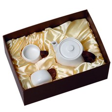 일롱 백거이 선물세트2 + 쇼핑백 랜덤 발송, 1세트, 차호 265ml + 잔 60ml x 2p