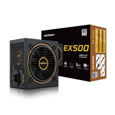 썬루트 컴퓨터용 전원공급장치 EX500 80PLUS STANDARD